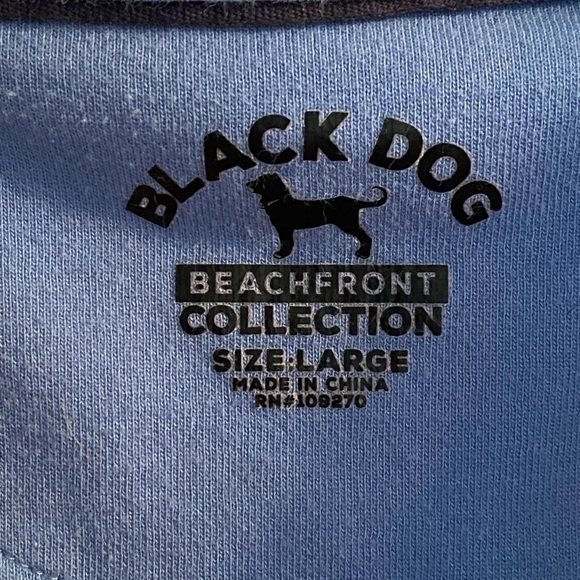 Men’s Black Dog‎ Polo Large - Picture 2 of 4